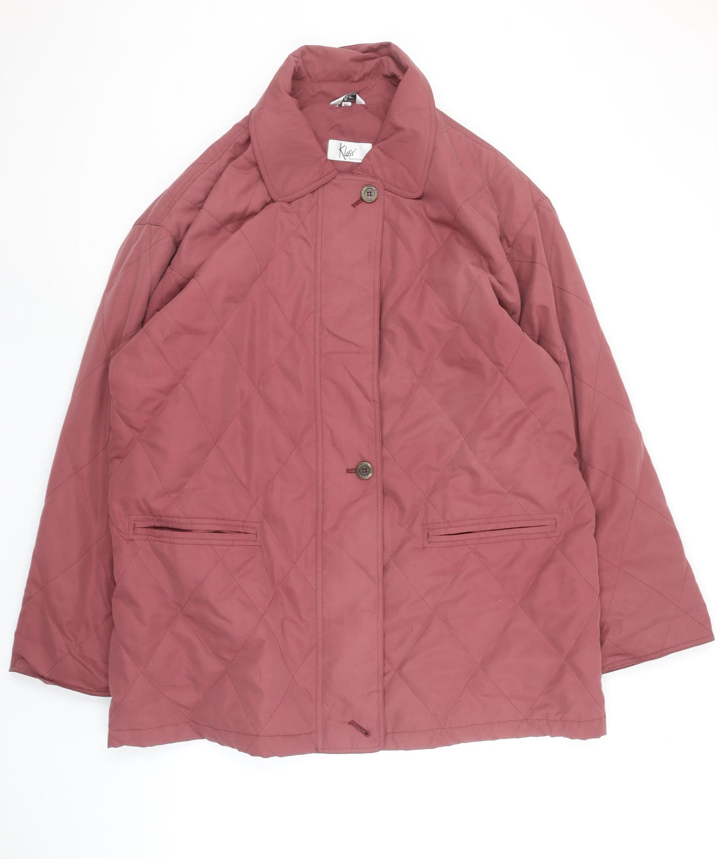 Klass Women’s Pink Quilted Mid-Length Jacket XL
