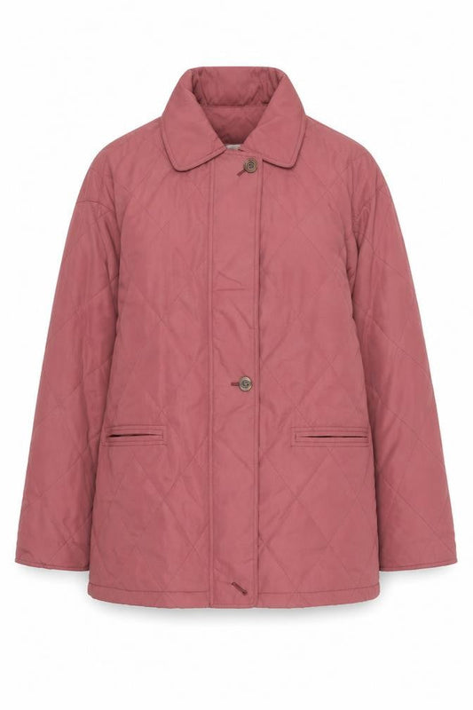 Klass Women’s Pink Quilted Mid-Length Jacket XL