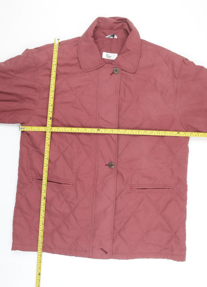 Klass Women’s Pink Quilted Mid-Length Jacket XL