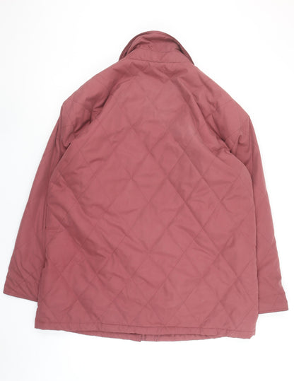 Klass Women’s Pink Quilted Mid-Length Jacket XL