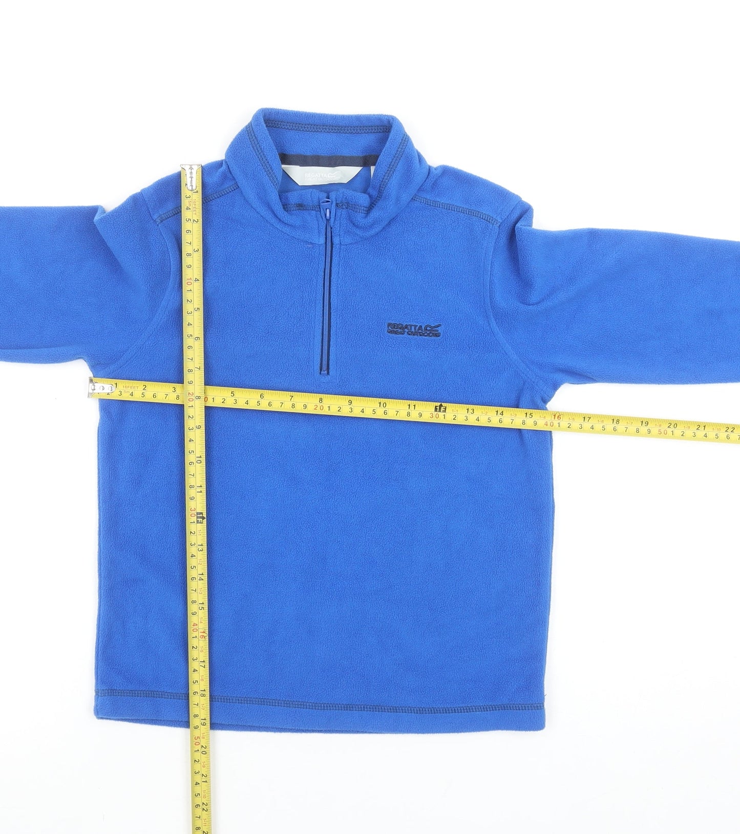 Regatta Boys Blue Fleece 1/4 Zip Pullover Sweatshirt 6-7 Years