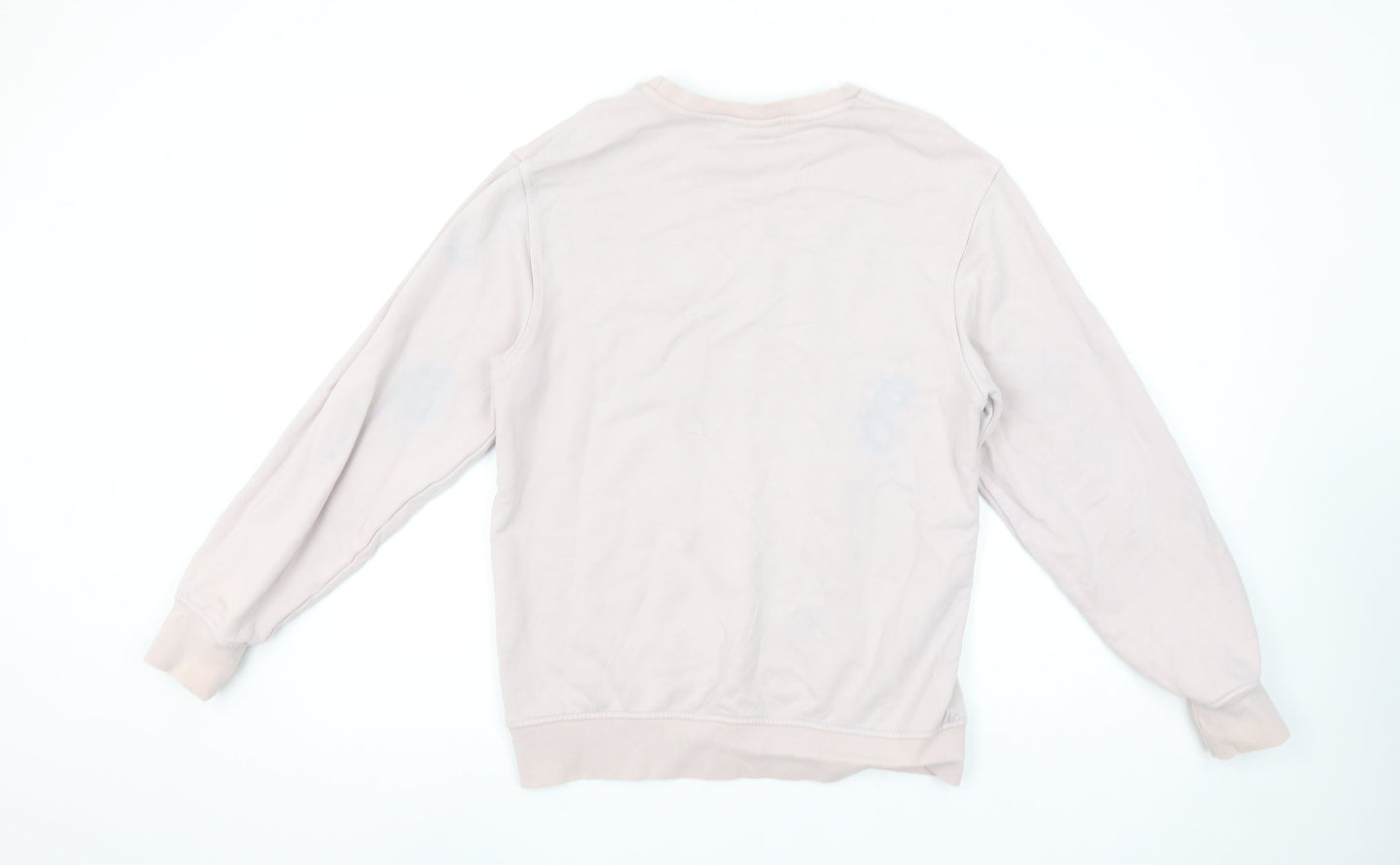 Nicce Men's Beige Logo Sweatshirt Size M Pullover Crew Neck