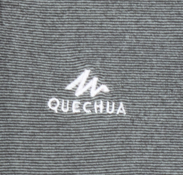 Quechua Womens Grey 1/2 Zip Fleece Pullover Sweatshirt 2XL