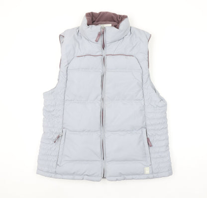 Quechua Women Grey 14 Puffer Ski Spirit Insulated Waistcoat