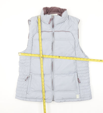 Quechua Women Grey 14 Puffer Ski Spirit Insulated Waistcoat