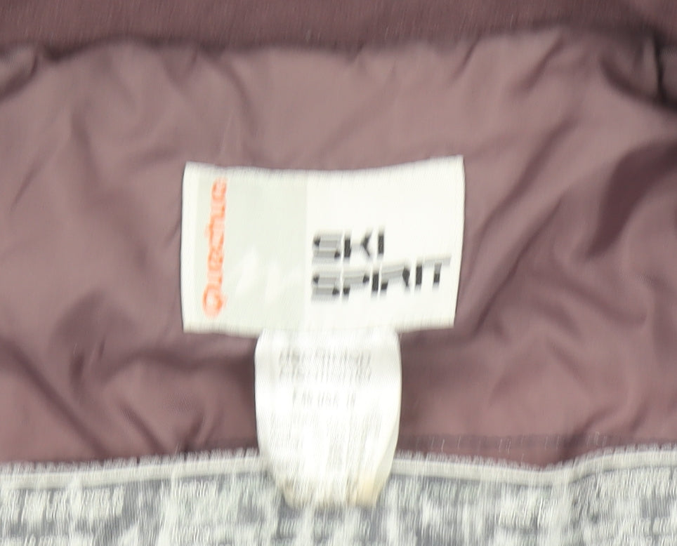 Quechua Women Grey 14 Puffer Ski Spirit Insulated Waistcoat