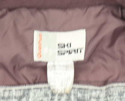 Quechua Women Grey 14 Puffer Ski Spirit Insulated Waistcoat
