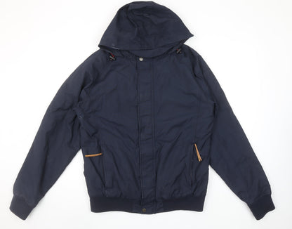Mens UK Size M Fat Face Blue Windbreaker Coat