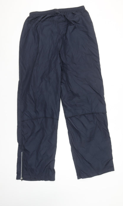 Nike Men's Blue L Windbreaker Trousers Water Resistant Sportswear