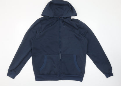 Slazenger Mens Blue Full Zip Hoodie Size M Regular Fit