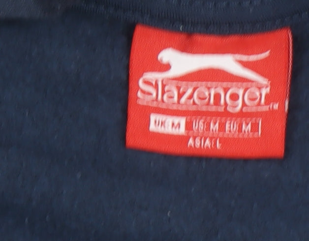 Slazenger Mens Blue Full Zip Hoodie Size M Regular Fit