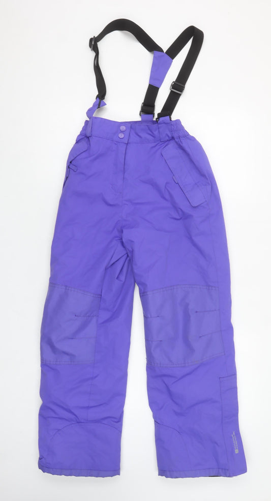 Mountain Warehouse Girls Purple Snow Pants 11-12 Years Waterproof Insulated Winter Trousers