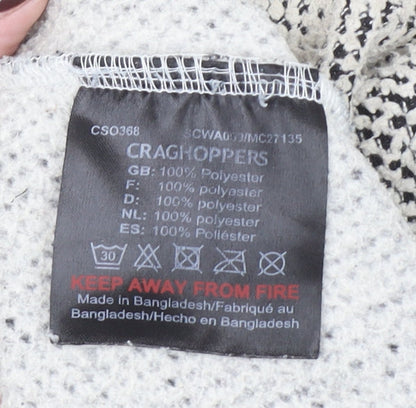 Craghoppers Women’s Grey 1/2 Zip Pullover Fleece UK 10