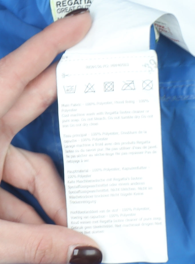 Regatta Boys Blue Waterproof Hooded Snowsuit 12-18 Months Full Zip Outdoor