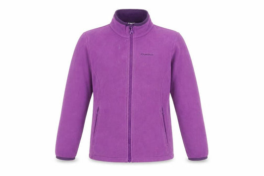 Quechua Girls Purple Fleece Full Zip Outdoor Jacket Size 12 Years