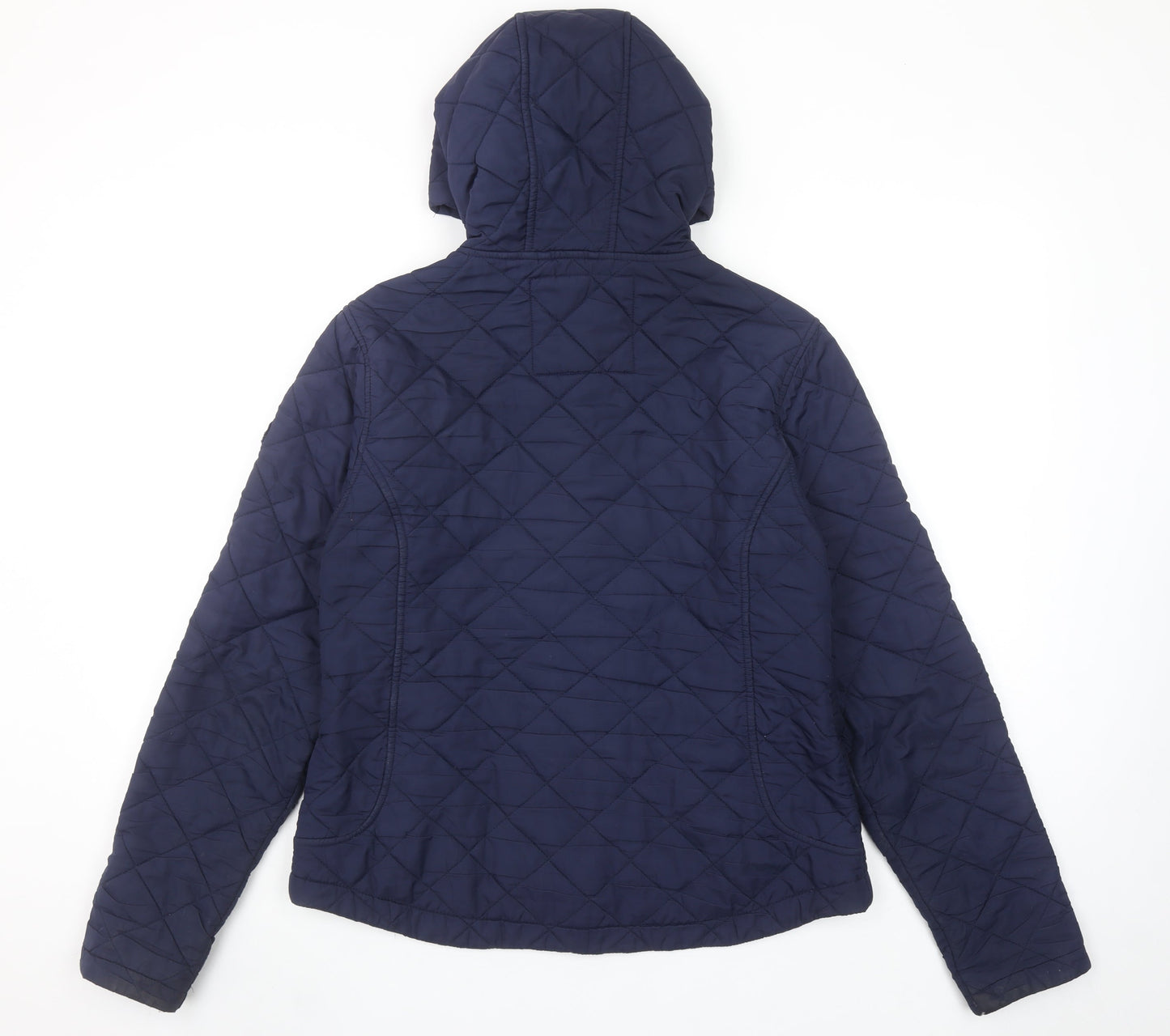 Tog Twenty Four Womens Navy Quilted Hooded Jacket Size 12-14