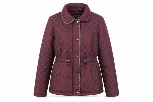 Originals Womens Purple Quilted Jacket Size 10 Lined Winter Coat