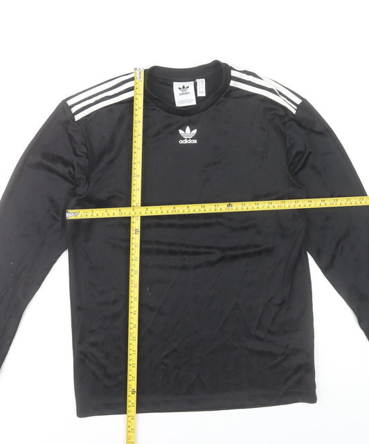 Mens UK Size S adidas Black FootballGym & TrainingRunning & Jogging T-Shirt