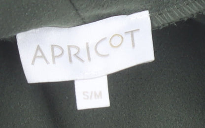 Apricot Women’s Green Coatigan S Basic Open Front Mid Length Jacket