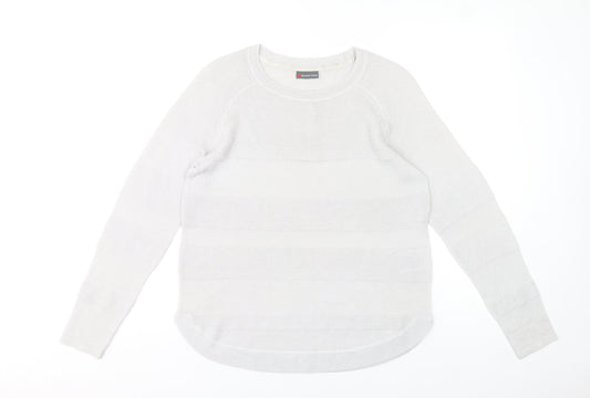 Street One Women’s White Crew Neck Knit Jumper Size 10