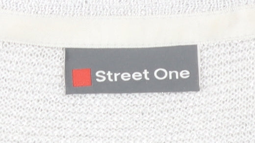 Street One Women’s White Crew Neck Knit Jumper Size 10