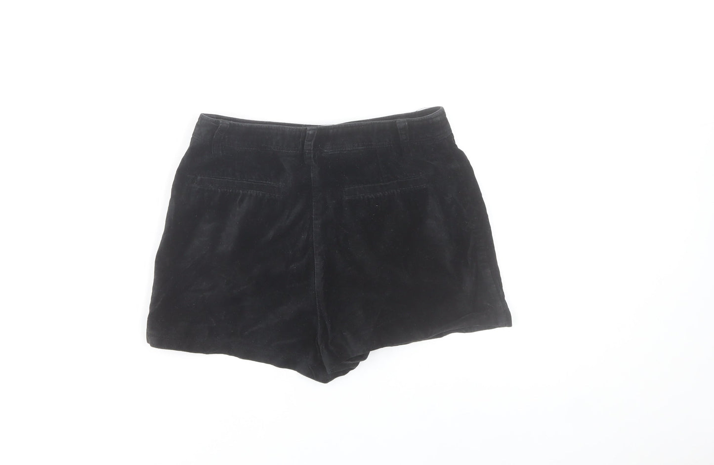 Dior Women's Black XS High Waist Corduroy Shorts 100% Cotton
