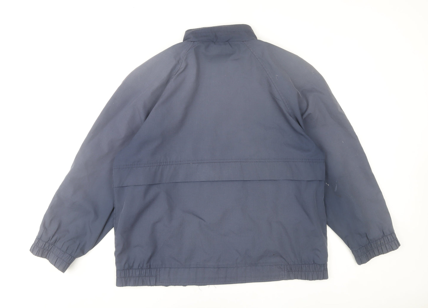 C&A Mens Blue 40 Regular Basic Jacket Polyester Cotton Casual
