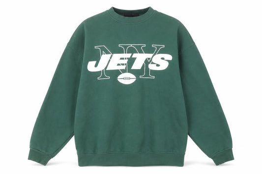 Primark NFL NY Jets Green Sweatshirt 2XS Women Cotton Blend Pullover