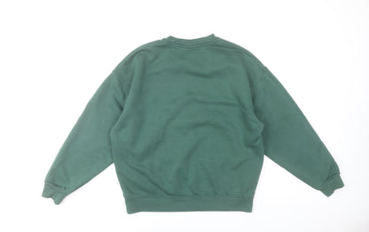 Primark NFL NY Jets Green Sweatshirt 2XS Women Cotton Blend Pullover