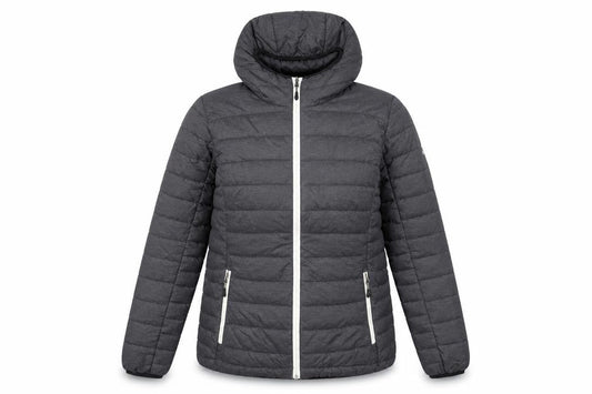 The Athlete's Foot Women's Grey Hooded Puffer Jacket Size M