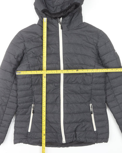 The Athlete's Foot Women's Grey Hooded Puffer Jacket Size M