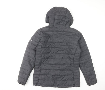 The Athlete's Foot Women's Grey Hooded Puffer Jacket Size M