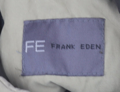 Frank Eden Men's Beige 38R Mid-Length Button Jacket