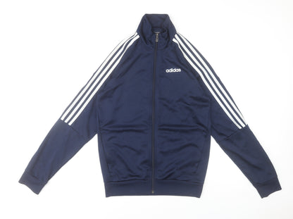 Adidas Men Blue Full Zip Track Jacket Size S Sportswear