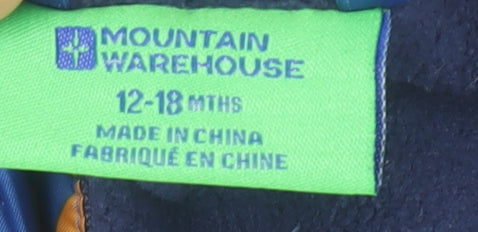 Mountain Warehouse Unisex Baby Blue Dinosaur Snowsuit 12-18 Months Hooded Puffer