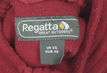 Regatta Women Red XS Fleece Pullover Sweatshirt 1/4 Zip