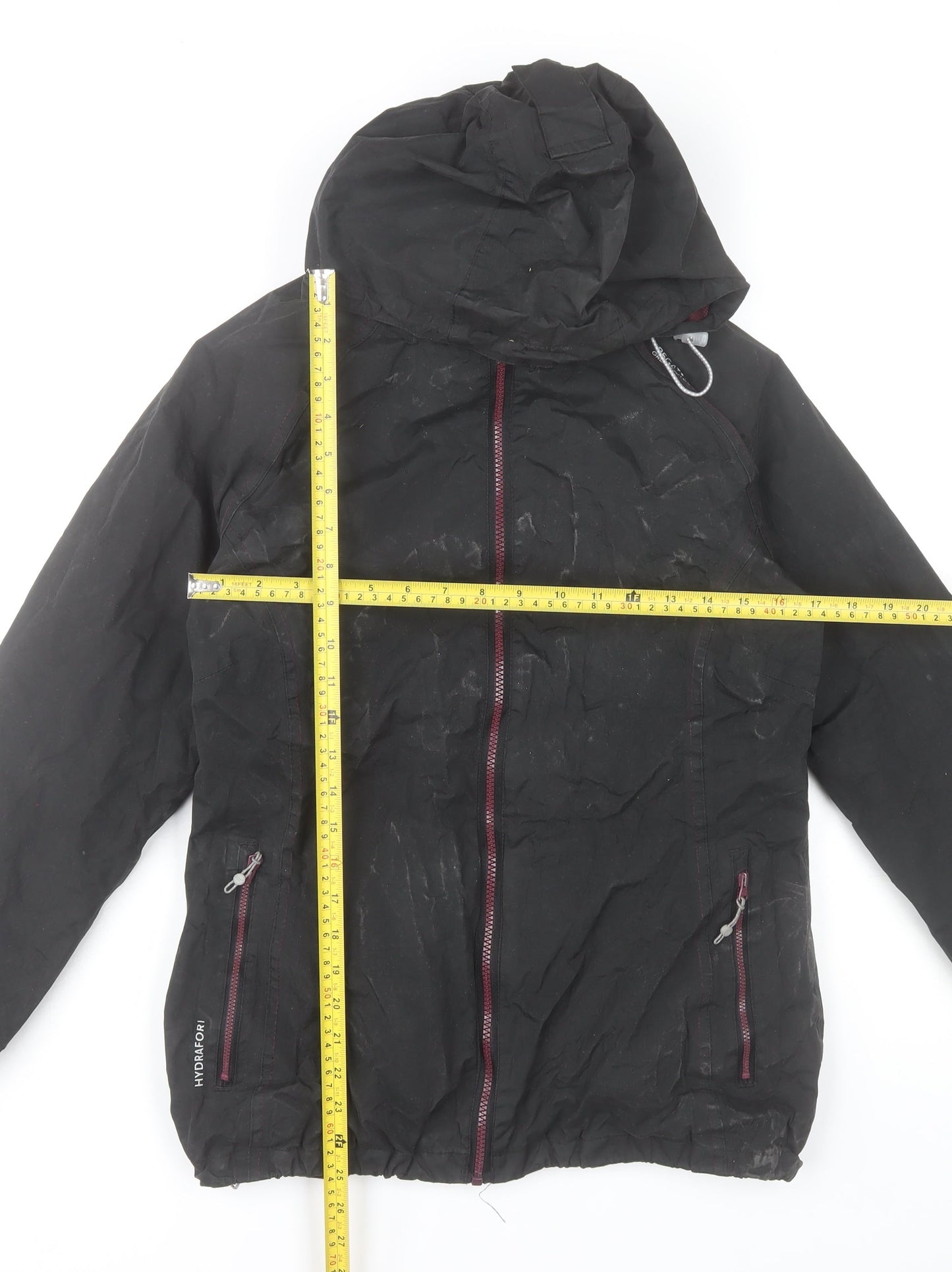Womens UK Size 10 Regatta Black Rain Coat