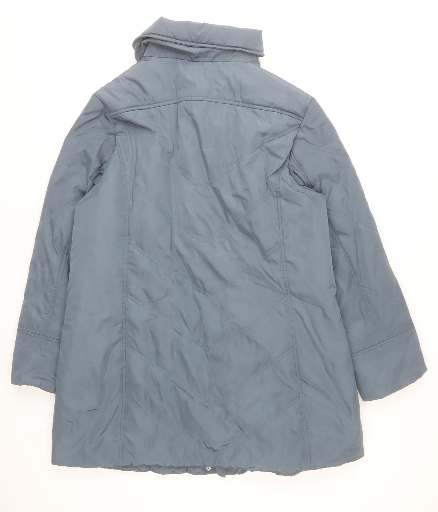 Windsmoor Women's Blue Mid-Length Puffer Coat Size L Winter Casual