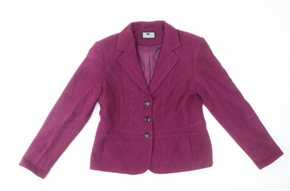 Womens UK Size 14 KSTN by Kirsten Purple Basic Jacket