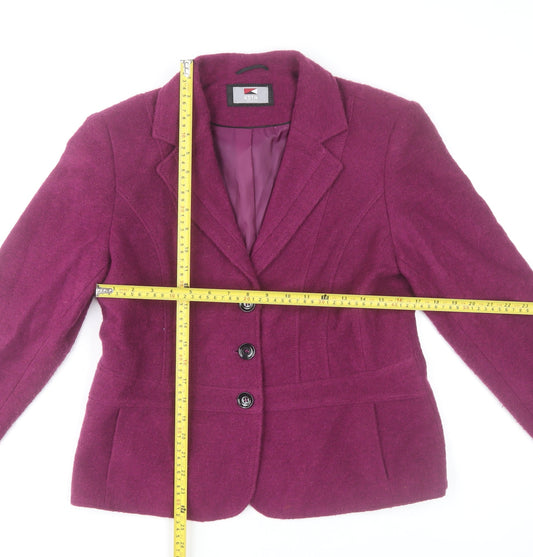 Womens UK Size 14 KSTN by Kirsten Purple Basic Jacket