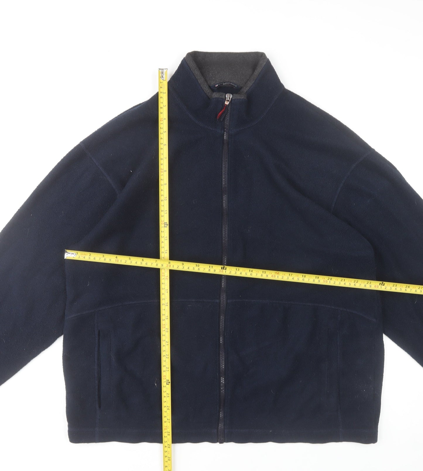 Marks and Spencer Men's Blue Fleece Full Zip Jacket Size L