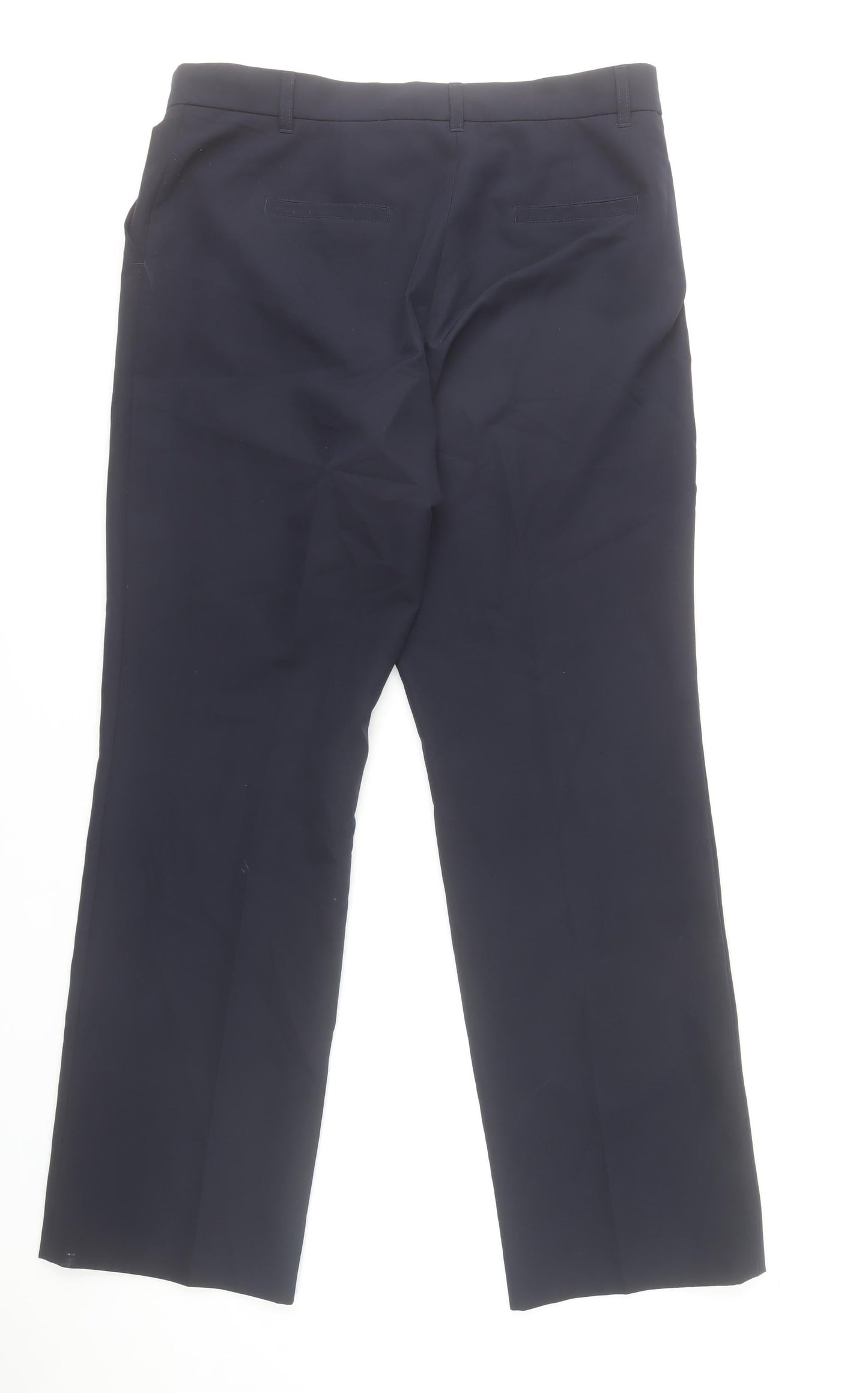 Gerry Weber Women's Black Classic Fit Straight Leg Trousers Size 16R