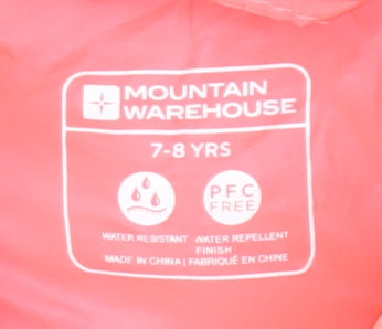 Mountain Warehouse Girls Purple Hooded Puffer Jacket 7-8 Years Winter Coat