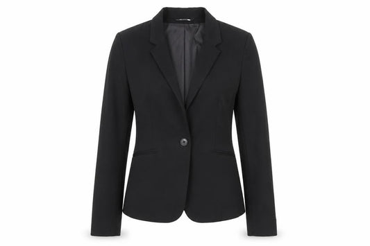 H&M Women's Black Tailored Notch Lapel Blazer Size 10