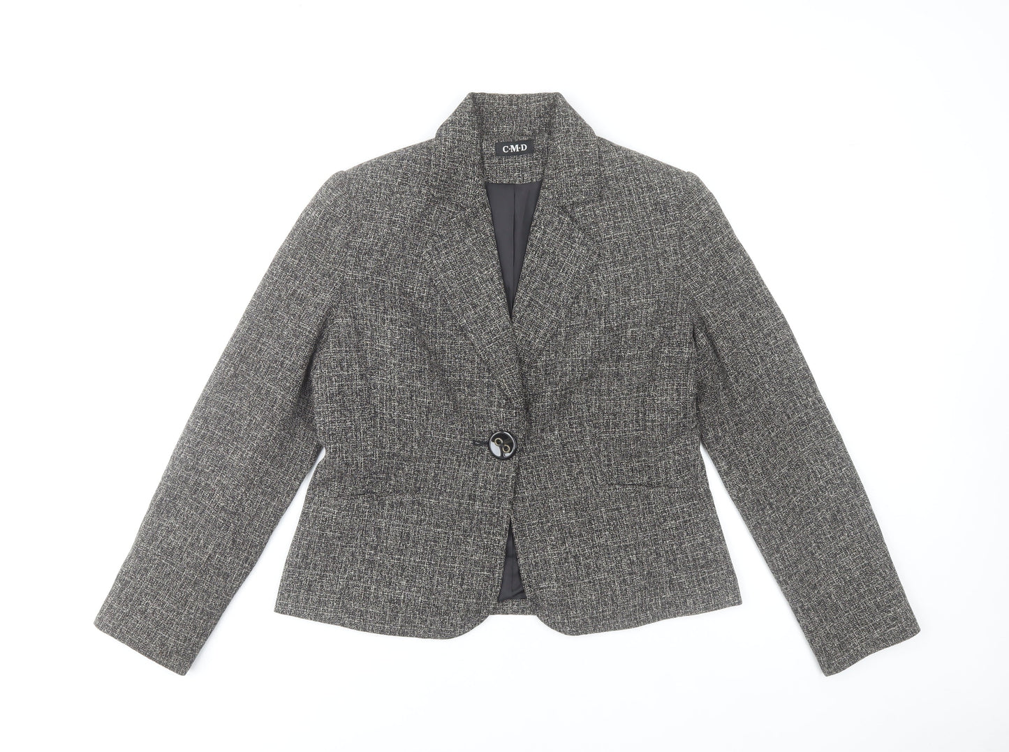 Womens UK Size 12 C.M.D Grey Basic Jacket