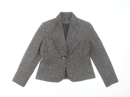 Womens UK Size 12 C.M.D Grey Basic Jacket