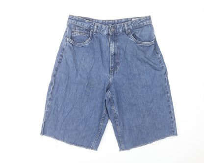 Reell Men's Blue Denim Relaxed Fit Casual Shorts 33in Stone Wash