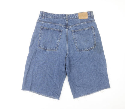 Reell Men's Blue Denim Relaxed Fit Casual Shorts 33in Stone Wash