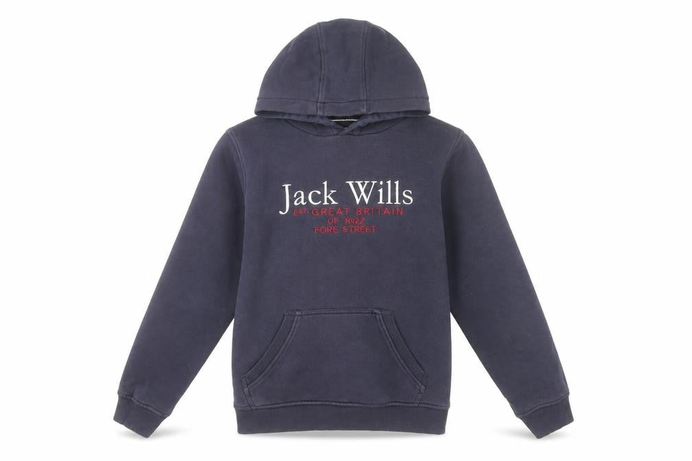 Boys UK Size 10-11 Years Jack Wills Blue Pullover Hoodie