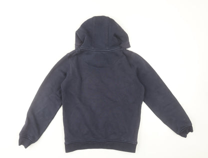 Jack Wills Boys Navy Blue Pullover Hoodie 10-11 Years Cotton Blend